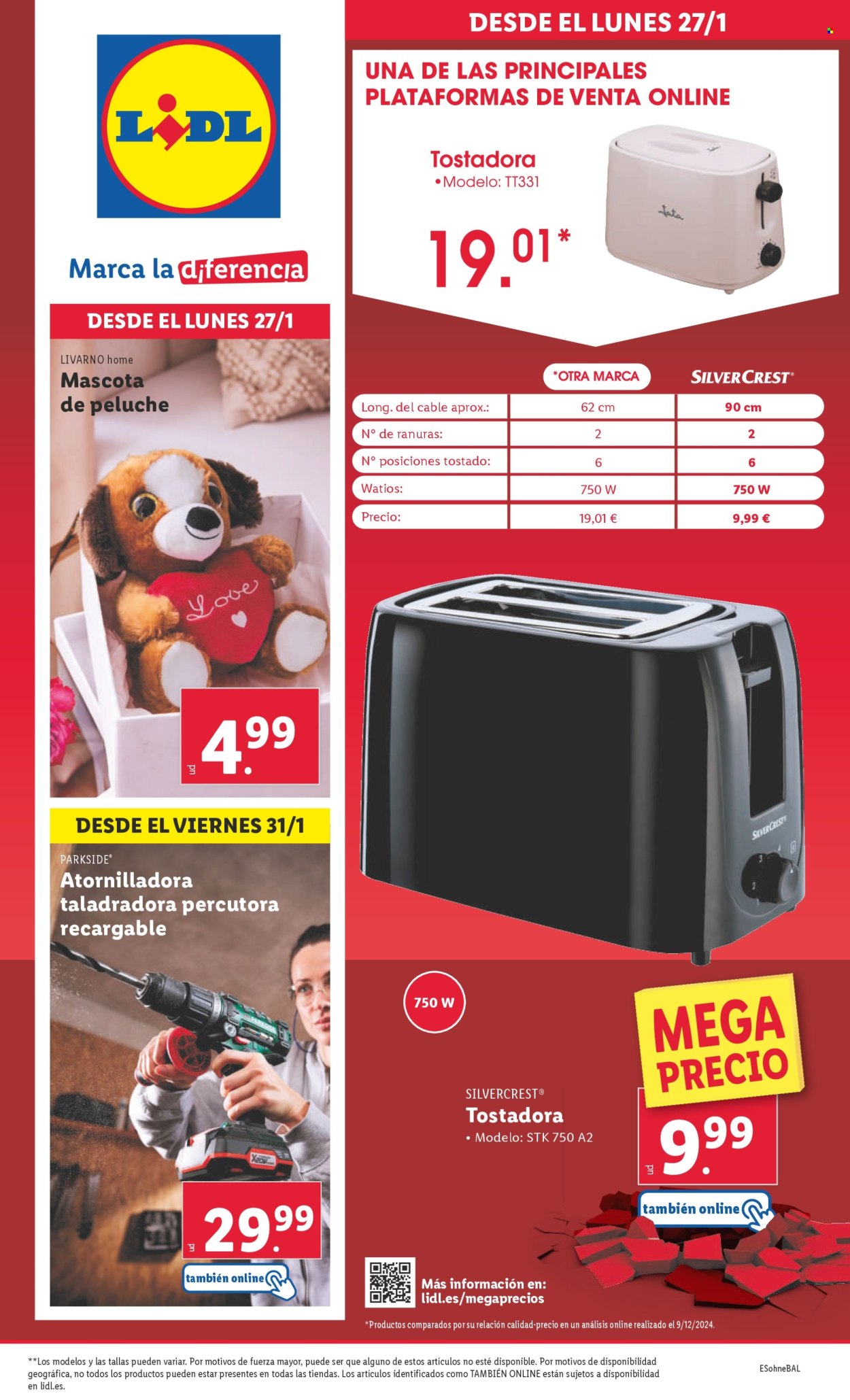 Folleto Lidl - 27/01/25 - 02/02/25. Página 1