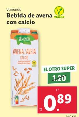 Vemondo Bebida de avena con calcio