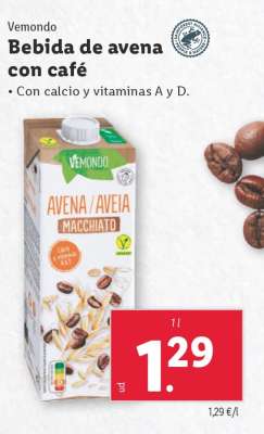 Bebida de avena con café