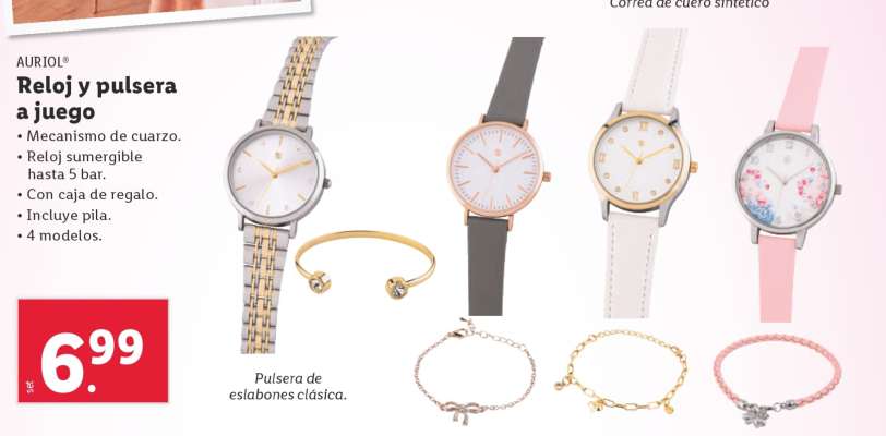 Reloj y pulsera a juego