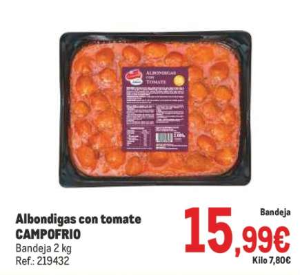 Albondigas con tomate CAMPOFRIO