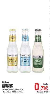 Tónica y Ginger Beer FEVER TREE