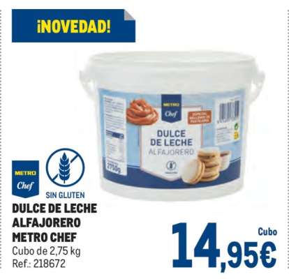 DULCE DE LECHE ALFAJORERO METRO CHEF