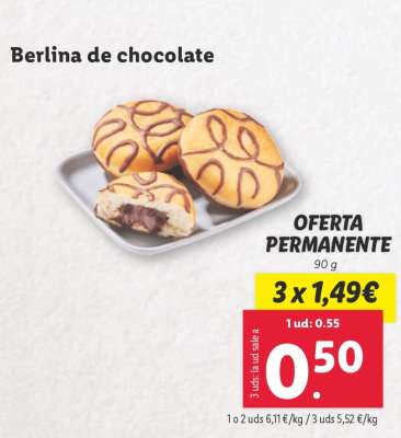 Berlina de chocolate