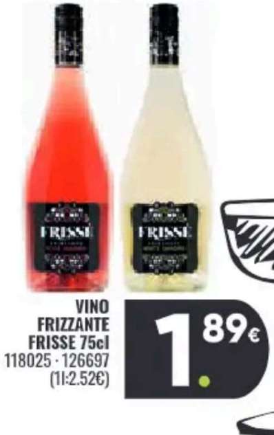 VINO FRIZZANTE FRISSE 75cl