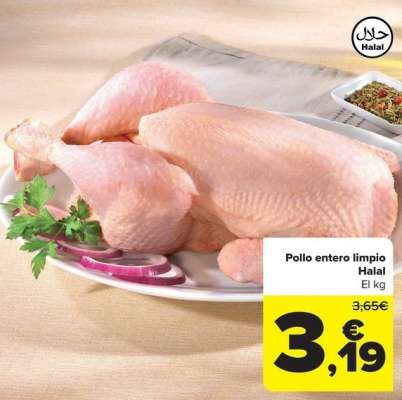 Pollo Entero Limpio Halal