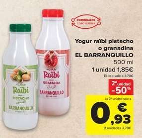 Yogur Râbi Pistacho O Granadina