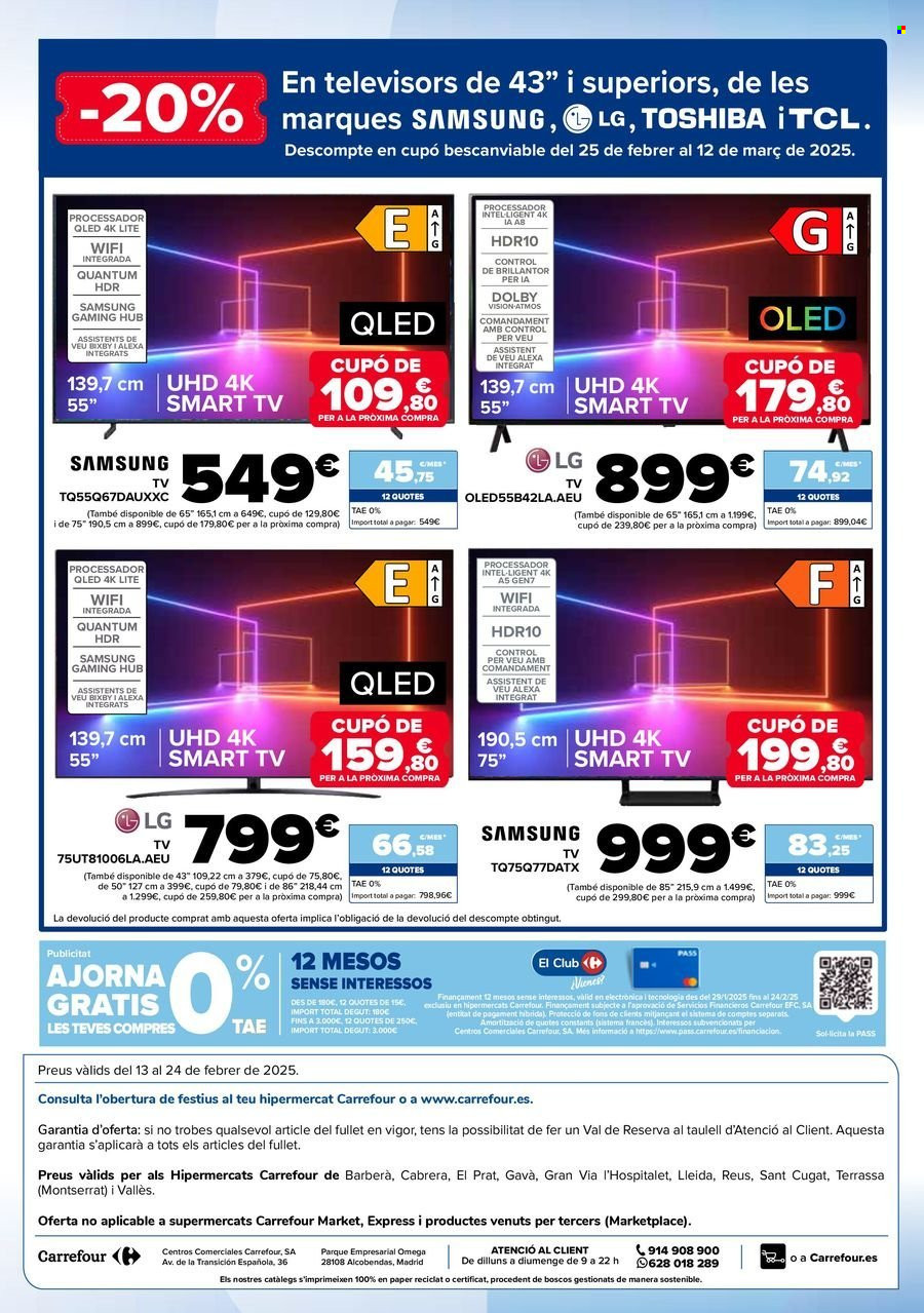 Folleto Carrefour - 13/02/25 - 24/02/25. Página 1