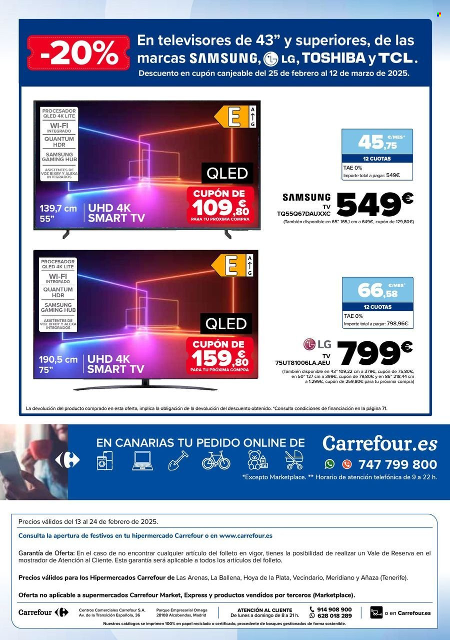 Folleto Carrefour - 13/02/25 - 24/02/25. Página 1