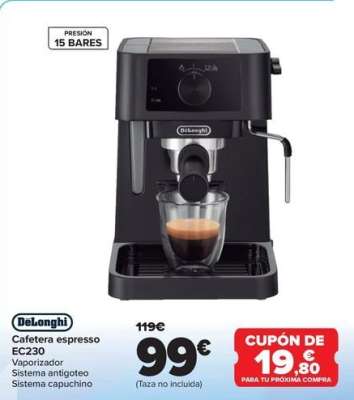 DELONGHI Cafetera Espresso Ec230