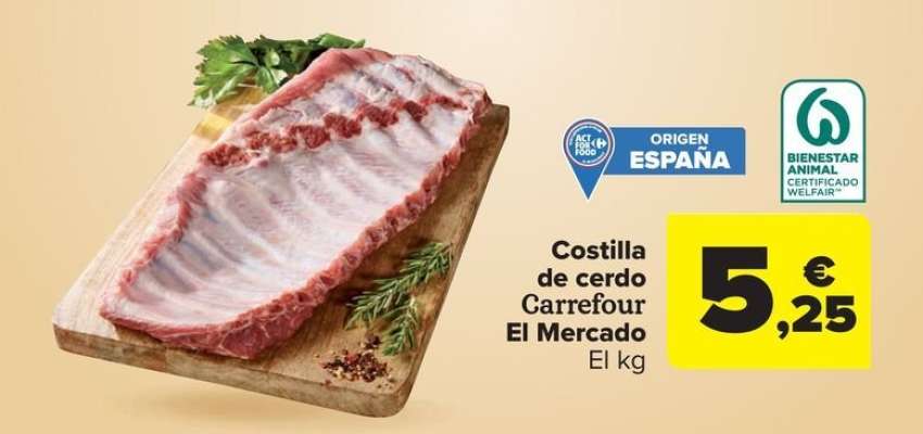 Carrefour - Costilla  De Cerdo El Mercado