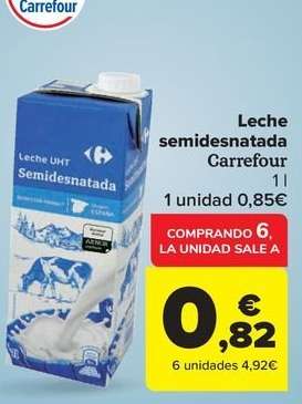 Carrefour - Leche Semidesnatada