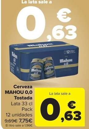 Mahou - Cerveza 0,0 Tostada