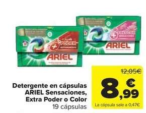 Ariel - Detergente En Cápsulas Sensaciones, Extra Poder O Color