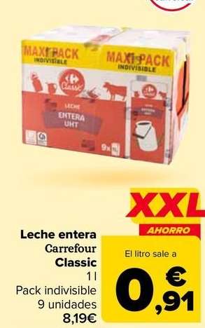 Carrefour - Leche Entera Classic