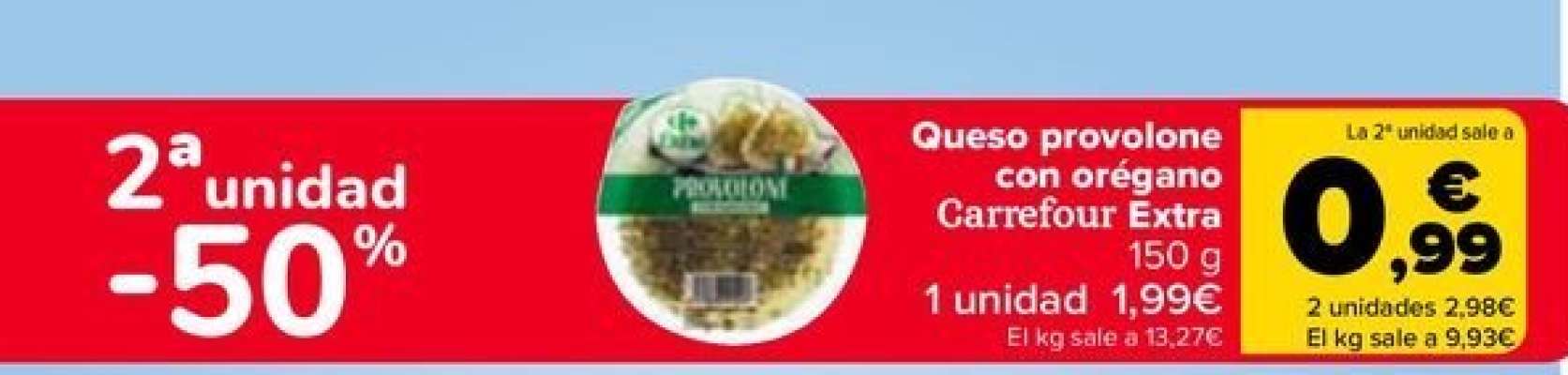 Carrefour - Queso Provolone Con Oregano Extra