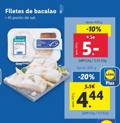 Filetes de bacalao