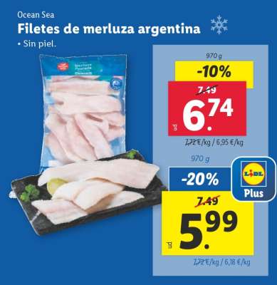 Filetes de merluza argentina