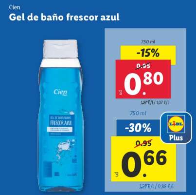 Gel de baño frescor azul