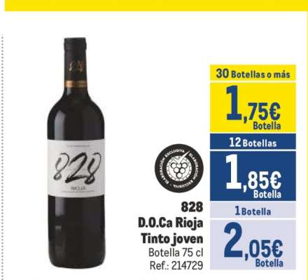 828 D.O.Ca Rioja Tinto joven