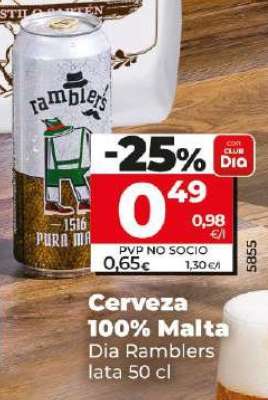 Cerveza 100% malta