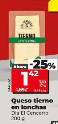 Queso tierno en lonchas