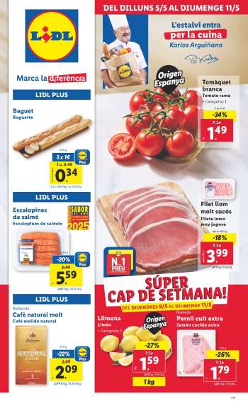Folleto actual Lidl - 05/05/25 - 11/05/25.