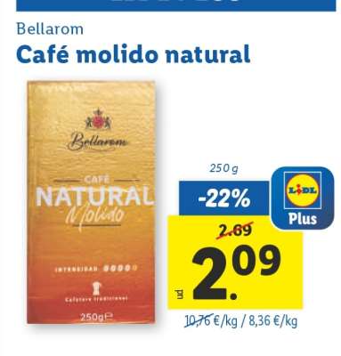Bellarom Café molido natural