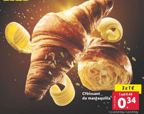 Croissant de mantequilla