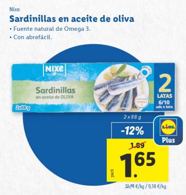 Sardinillas en aceite de oliva