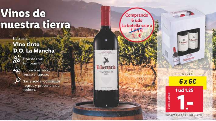 Libertario Vino tinto D.O. La Mancha