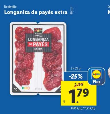 Longaniza de payés extra