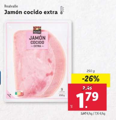 Jamón cocido extra