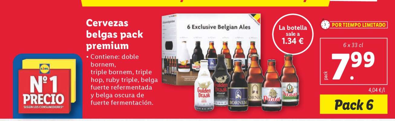 Cervezas belgas pack premium