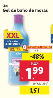 Gel de baño de moras