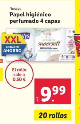 Florays Papel higiénico perfumado 4 capas