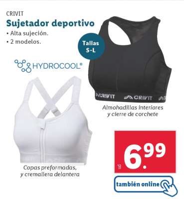 Sujetador deportivo