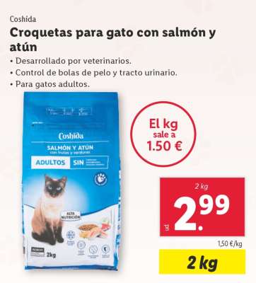 Croquetas para gato con salmón y atún
