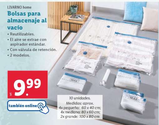 LIVARNO home Bolsas para almacenaje al vacío