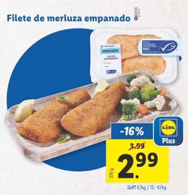 Filete de merluza empanado