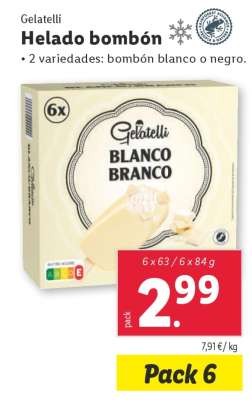 Helado bombón
