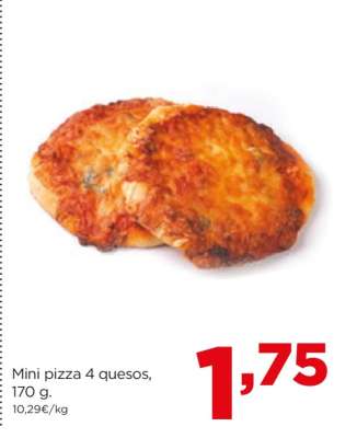 Mini pizza 4 quesos