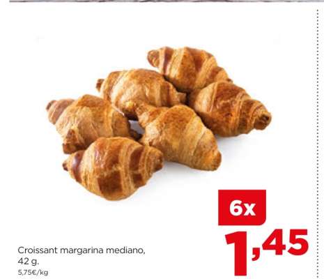 Croissant margarina mediano