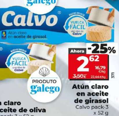 Atún claro en aceite de girasol
