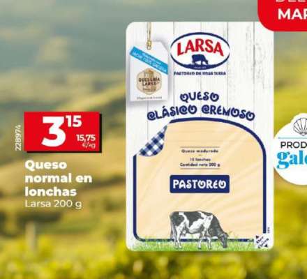 Queso normal en lonchas