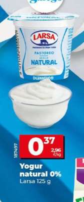 Yogur natural 0%