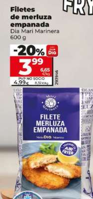 Filetes de merluza empanada