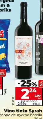 Vino tinto Syrah