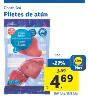 Filetes de atún