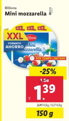 Milbona Mini mozzarella